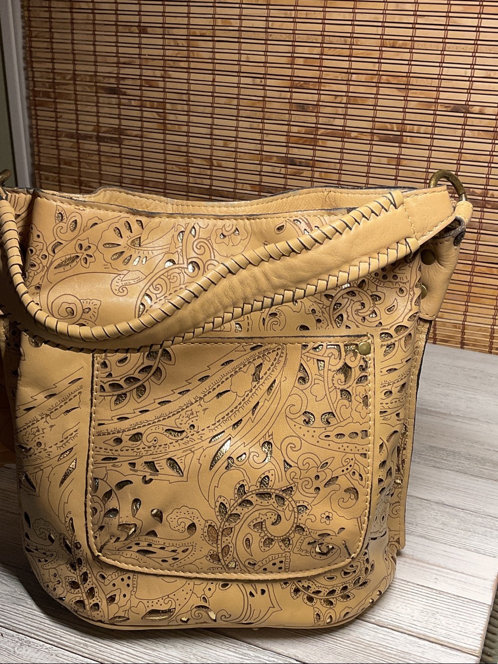 Patricia Nash Laser Lace Otavia Bucket Bag shoulder bag - Picture 6 of 7